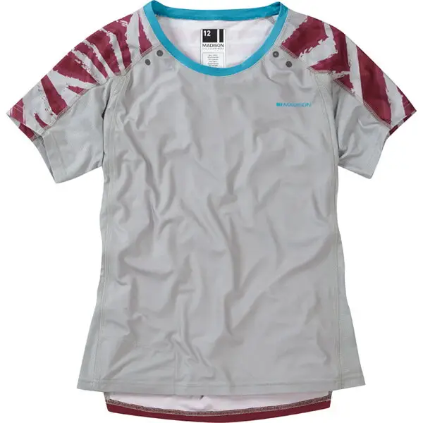 dres kr dámský Madison Flux Enduro silver grey/classy burgundy Dokud Zásoby Vydrží