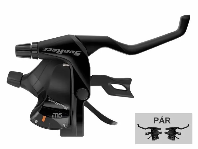 Oblíbený řadicí a brzdové páky SunRace STM503 3x8p