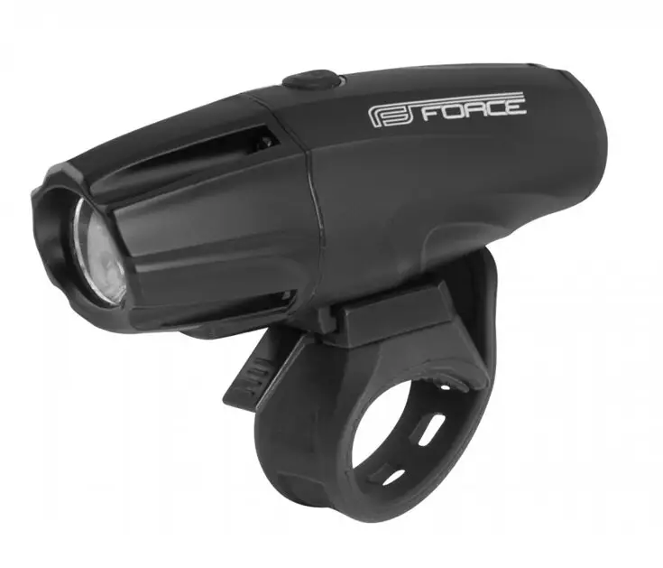 osvětlení přední FORCE SHARK 700lm USB černé Nová Kolekce