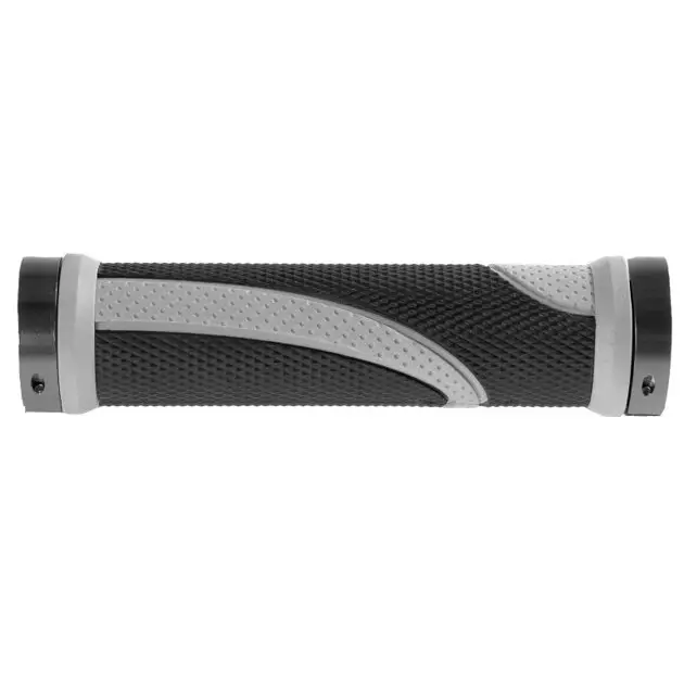 Vysoce Kvalitní gripy M-Wave černo-šedé 2xFIX objímka 130mm