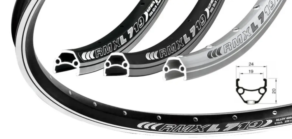 ráfek REMERX DRAGON 719 DISC 622x19 36děr černý nýt Akční Cena