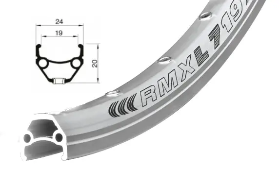 ráfek REMERX DRAGON 719 V-brake 622x19 32děr stříbrný nýt Omezená Nabídka