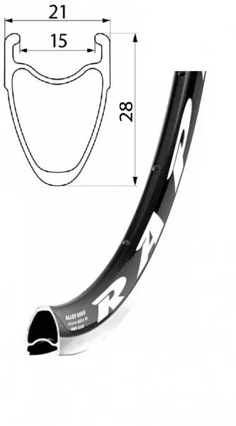 Objednat Nyní ráfek REMERX RAPID 622x15 20děr černý