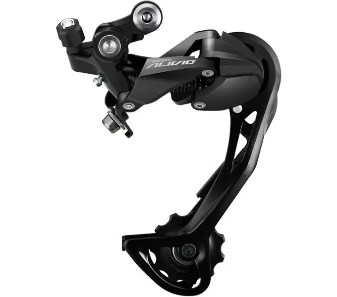 Autentický měnič MTB 9k Shimano Alivio RD-M3100 černý dlouhé vodítko original balení