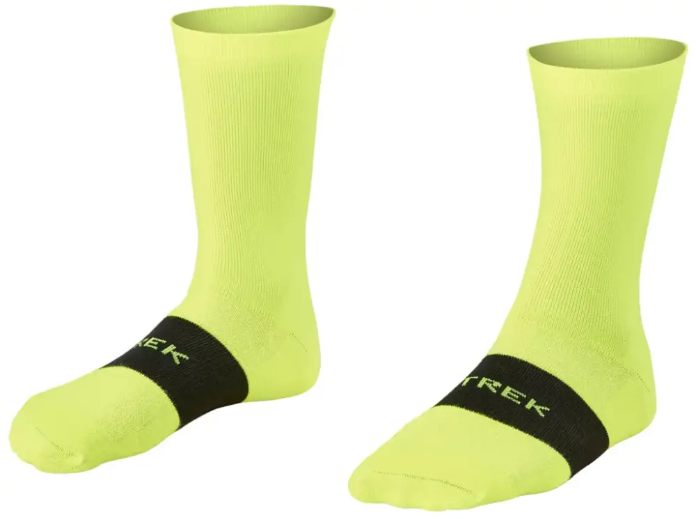 Ponožky TREK závodní vysoké Radioactive Yellow Vysoce Kvalitní