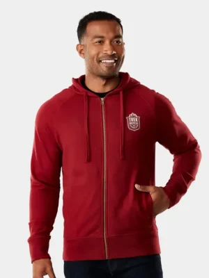 Dokud Zásoby Vydrží Mikina TREK Fun Badge Hoodie red